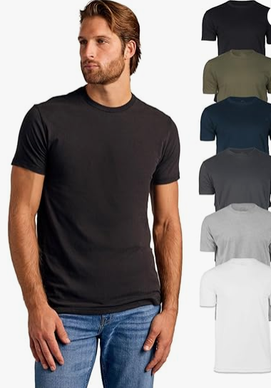 True Classic Mens T-Shirts - Short Sleeve Crew Neck Plain Novelty T Shirt for Men